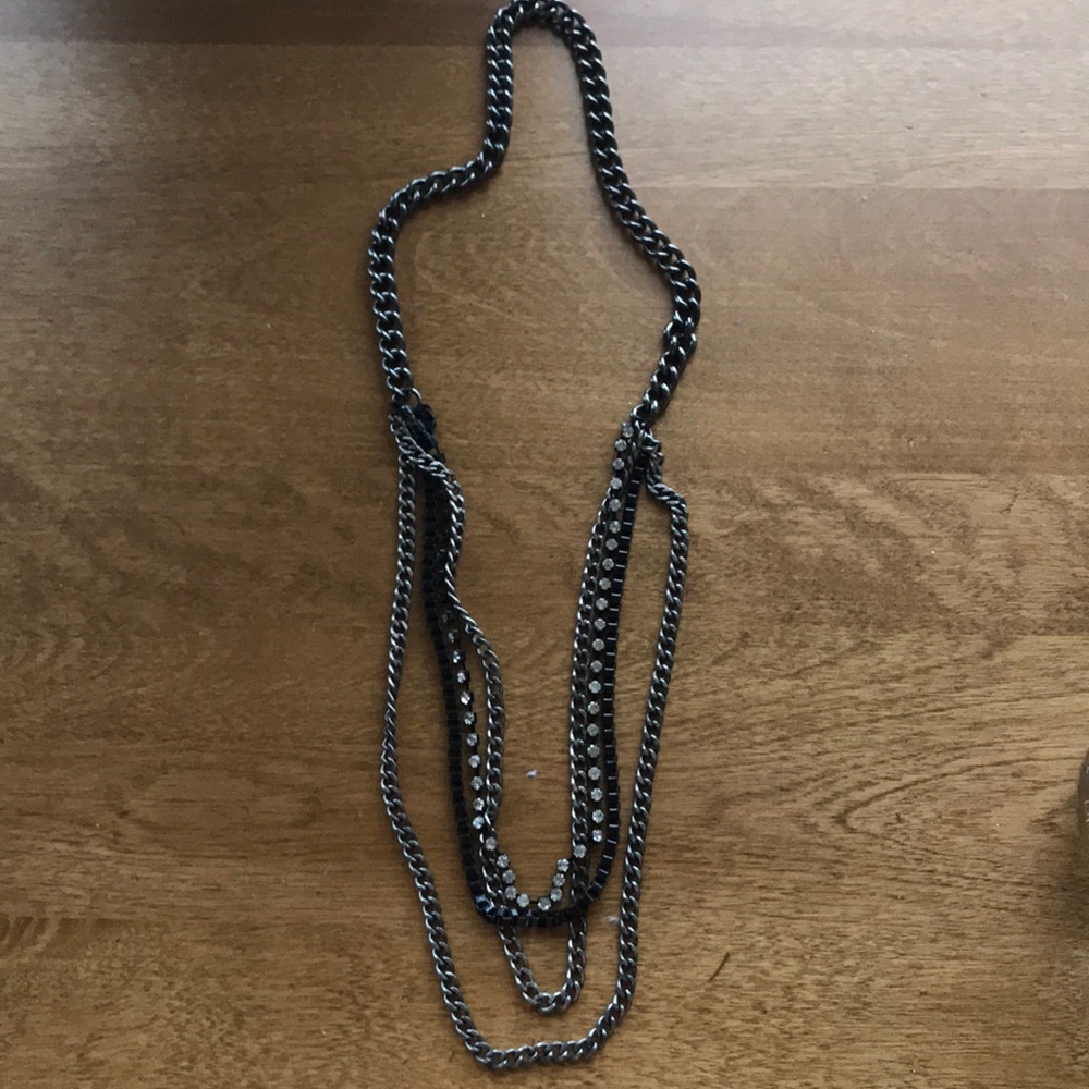 J Crew Four Strand Layered Chain Necklace
